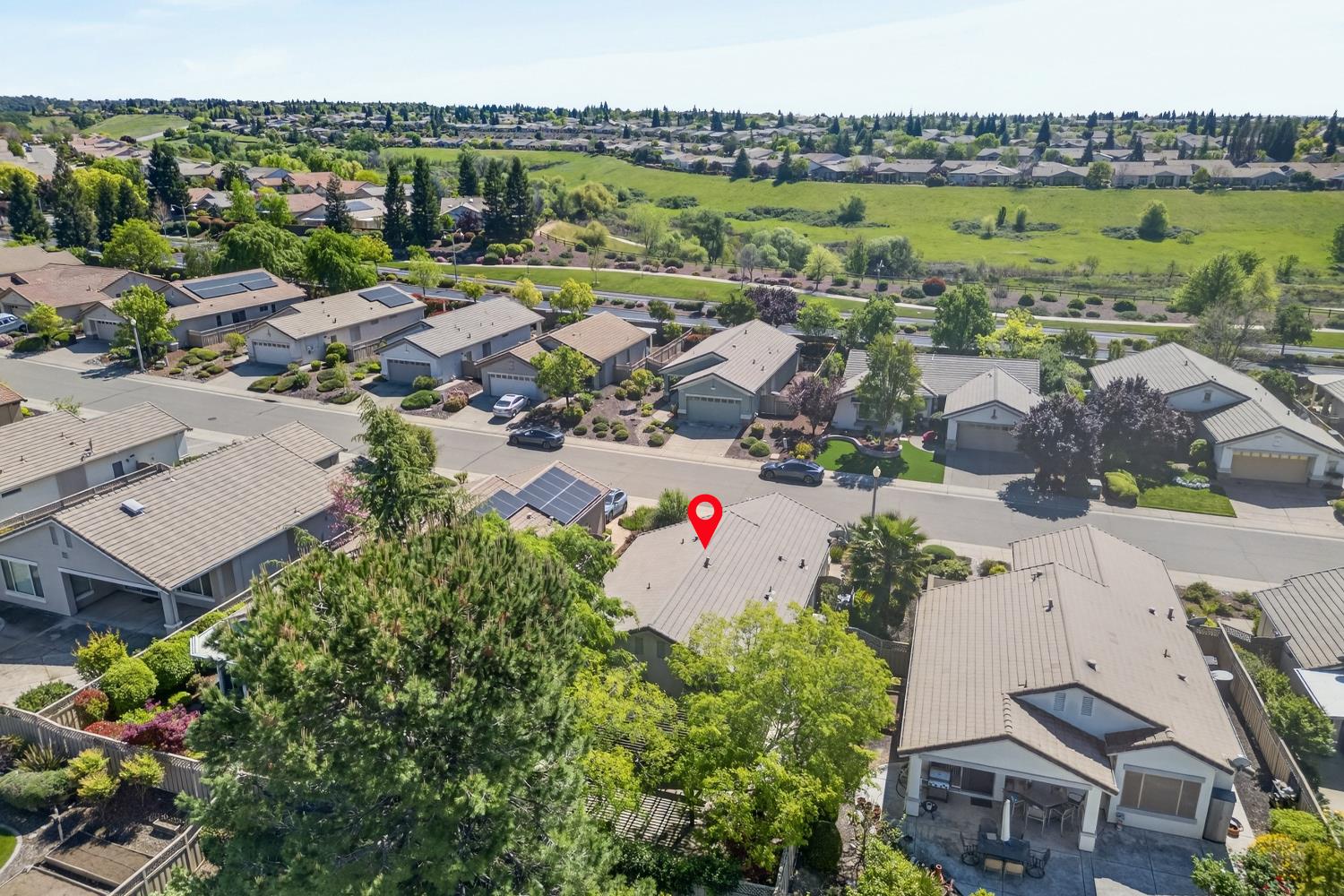 2272 Winding Way Lincoln, CA 95648 - Photo 30 of 46 an aerial view of a house with a lake view