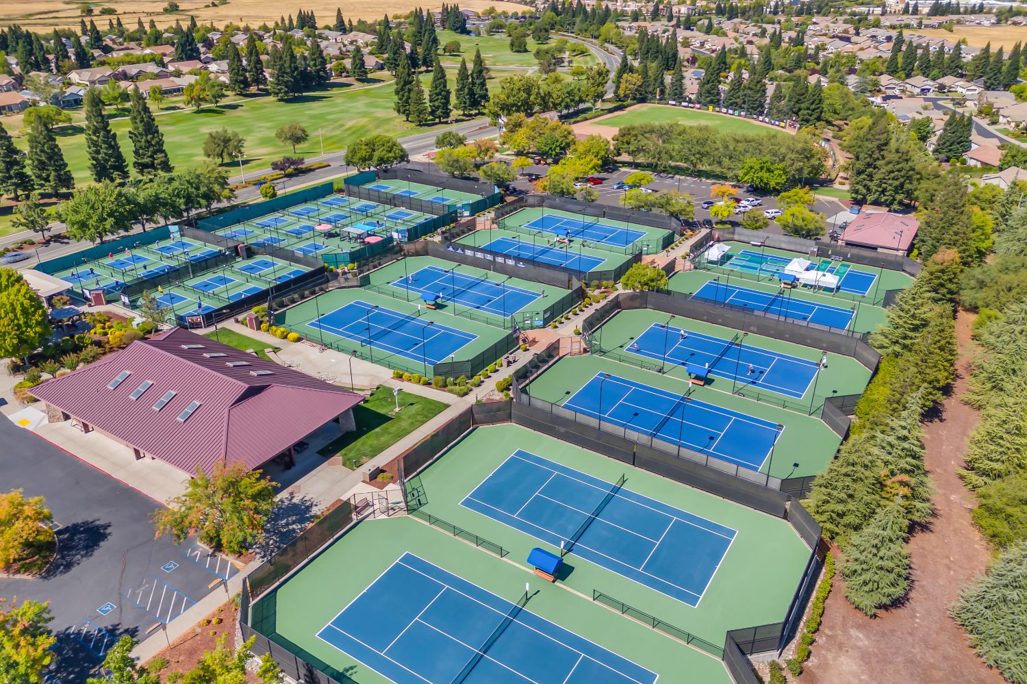 2272 Winding Way Lincoln, CA 95648 - Photo 43 of 46 an aerial view of a houses with a lake