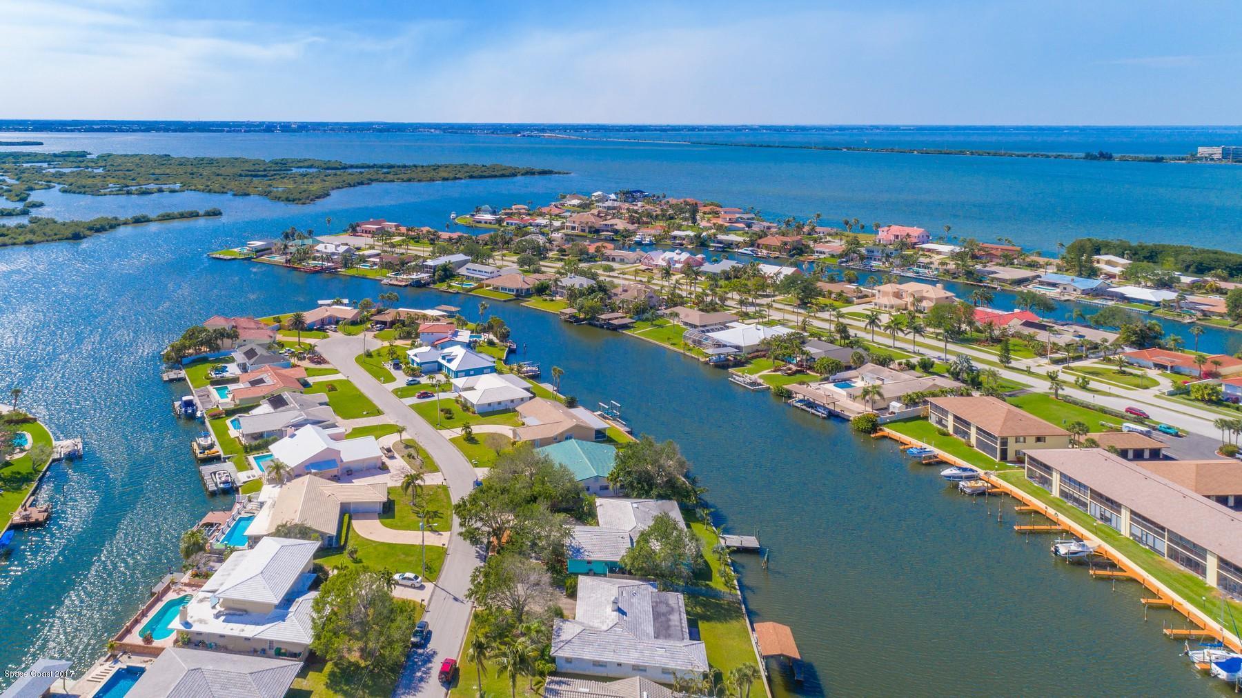 205 Bimini Road Cocoa Beach, FL 32931 - Photo 3 of 28 surrounded by water