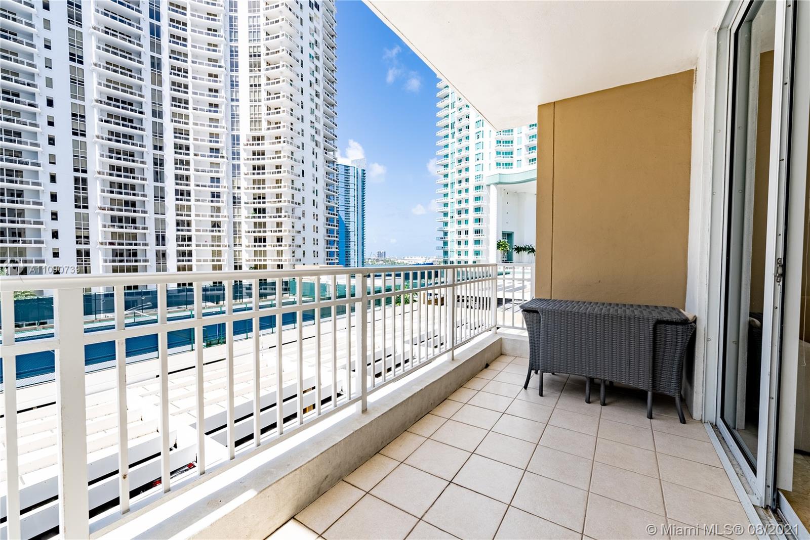 801 Brickell Key Boulevard, Unit 806 Miami, FL 33131 - Photo 5 of 20 a view of balcony with wooden floor