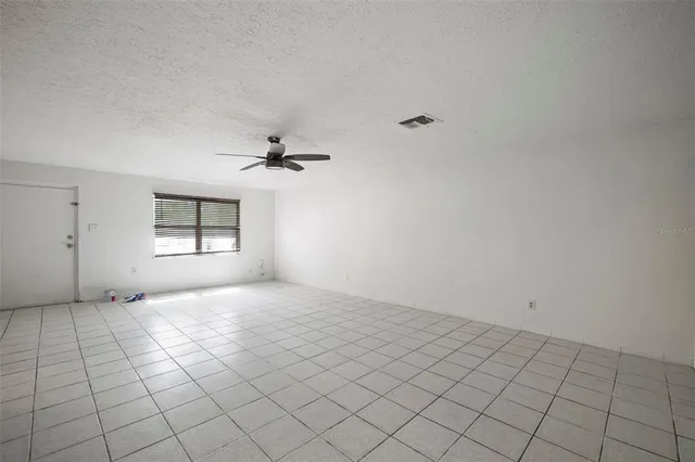 an empty room with an entryway