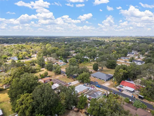 an aerial view of a city