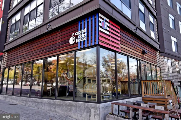 a front view of a building