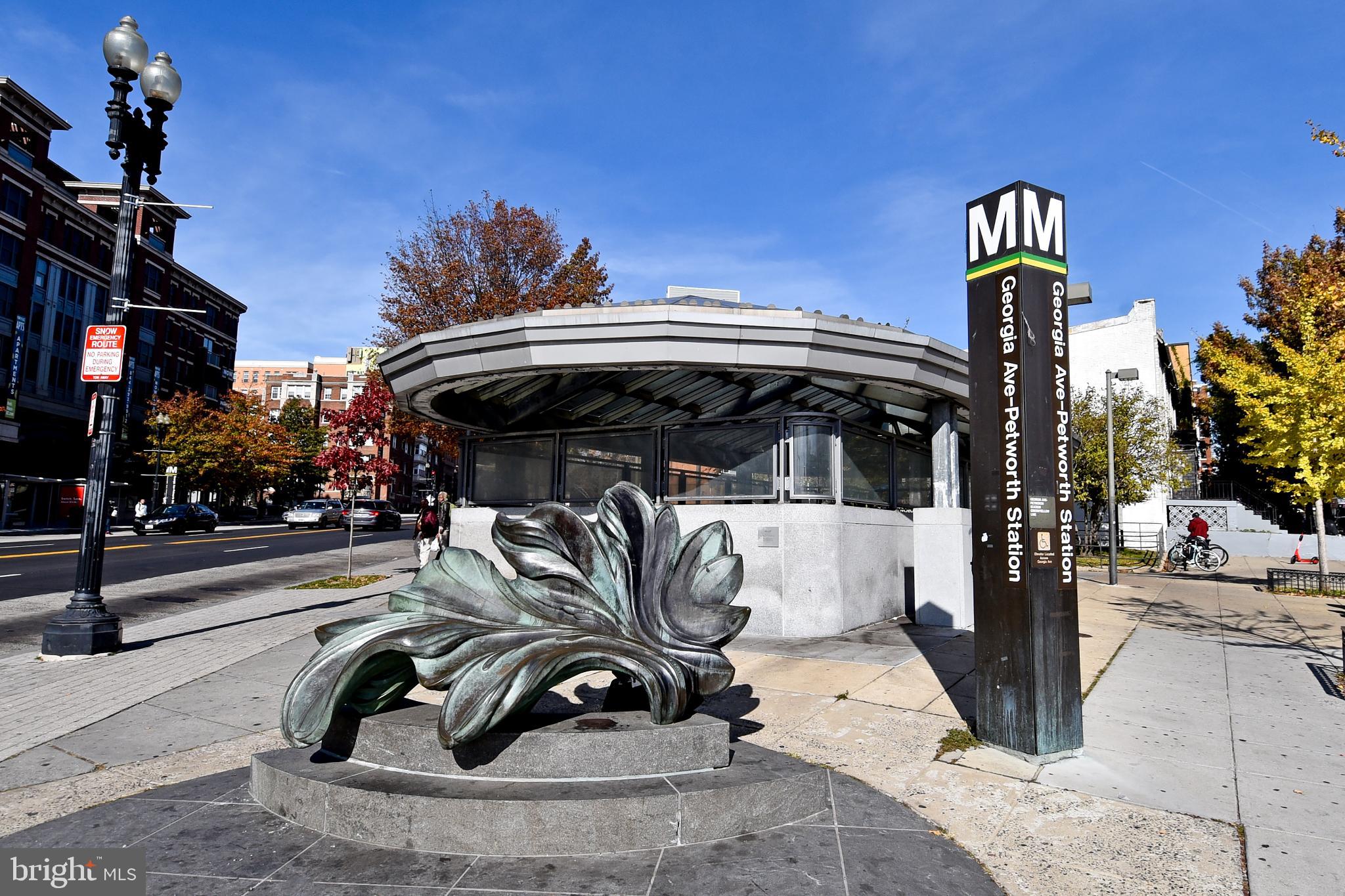 625 Park Road Northwest, Unit C8 Washington, DC 20010 - Photo 35 of 35 Artful entrance to a vibrant metro station.