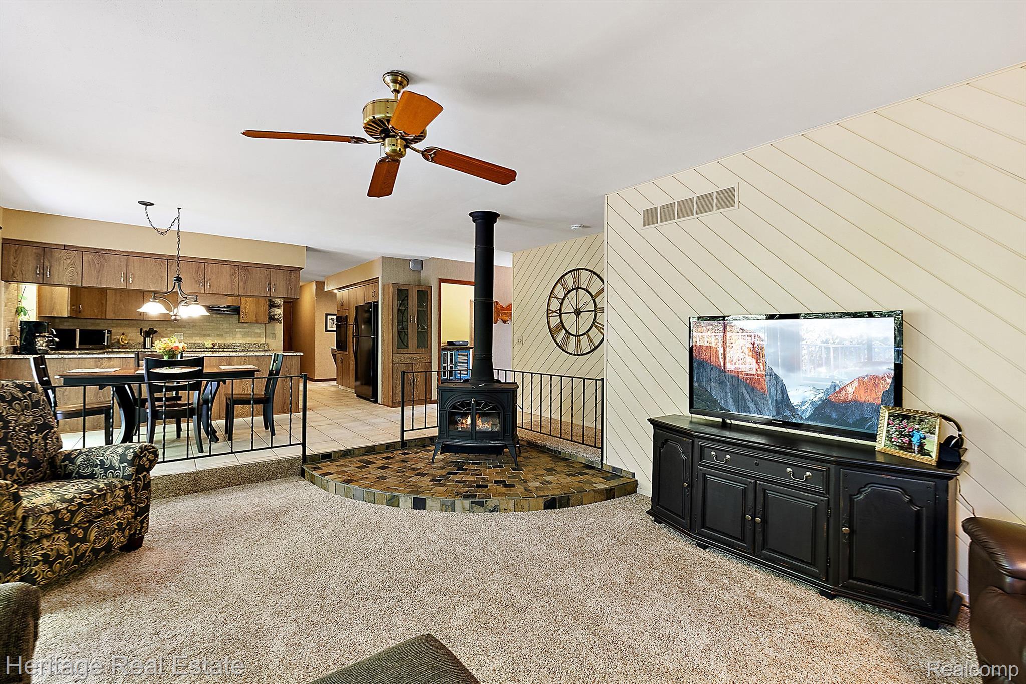 3190 West Brocker Road Metamora, MI 48455 - Photo 14 of 75 Cozy wood burning stove in main level living room