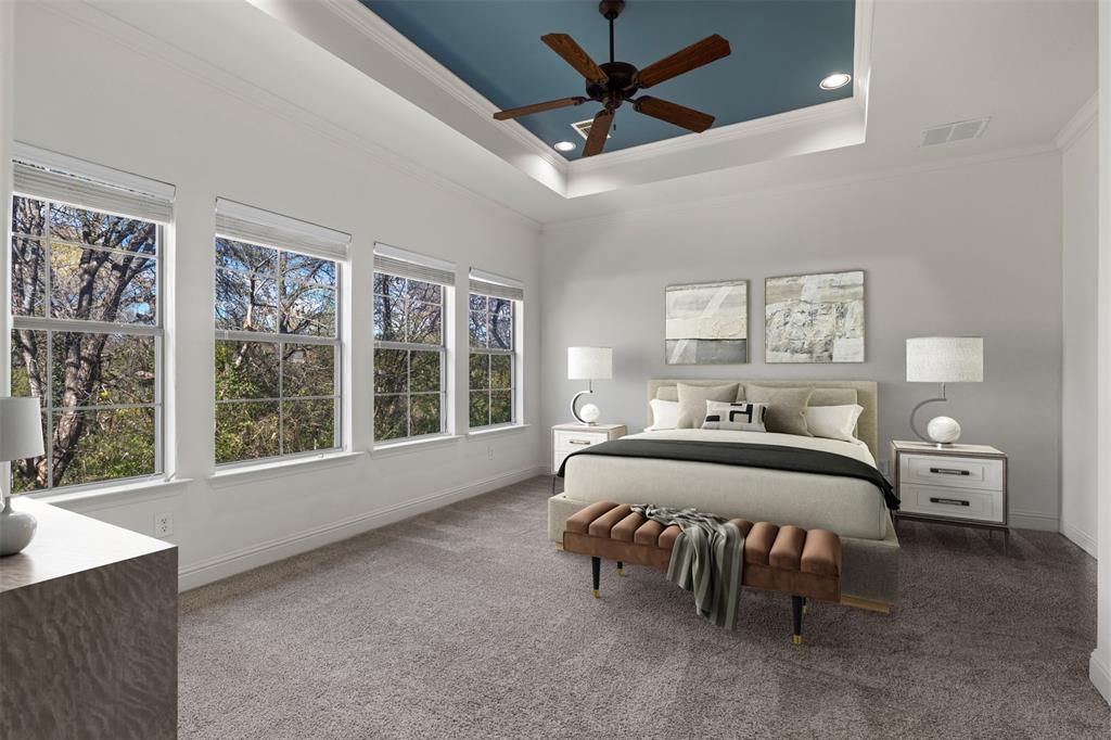 8813 Tudor Place Dallas, TX 75228 - Photo 12 of 27 a spacious bedroom with a bed and a large window
