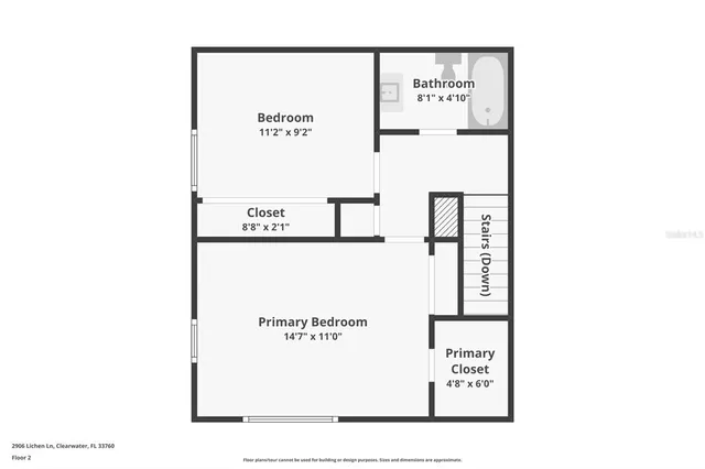 $1,900 | 2906 Lichen Lane, Unit B, Clearwater, FL 33760