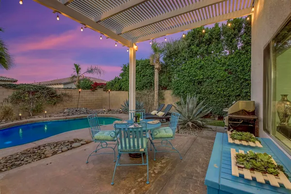 an aerial view of a and mountain