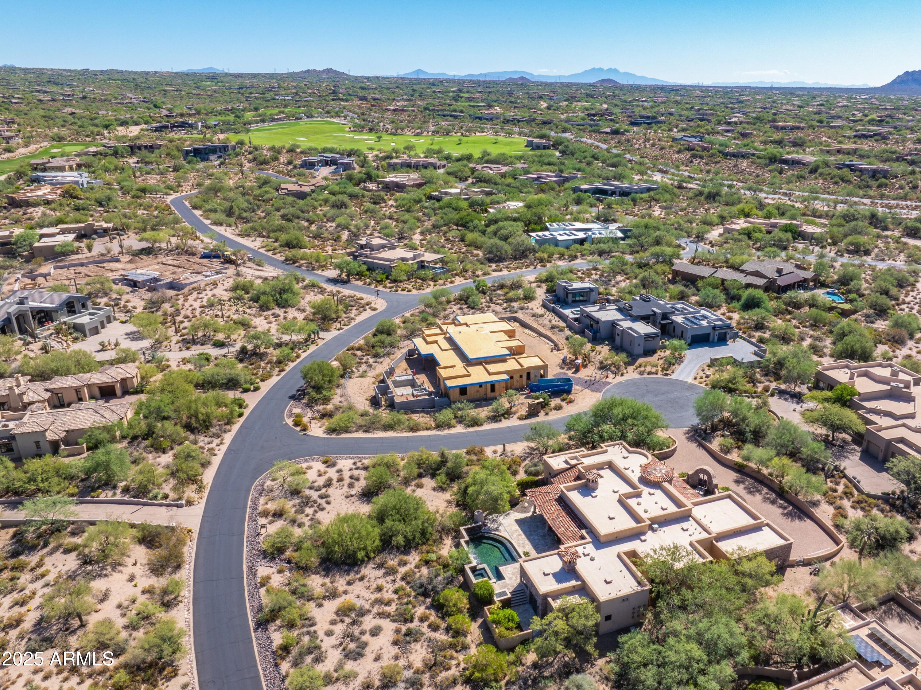 9533 East Rising Sun Drive Scottsdale, AZ 85262 - Photo 46 of 46 an aerial view of residential houses with outdoor space