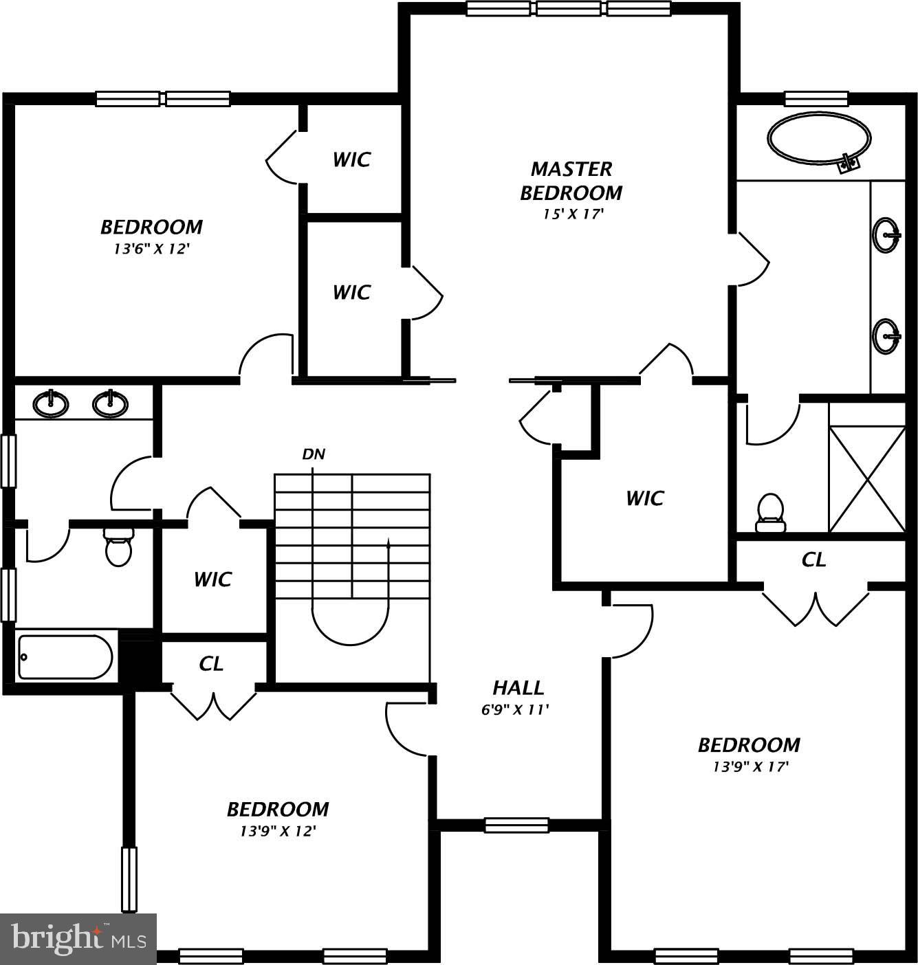 7007 Springville Court Springfield, VA 22150 - Photo 79 of 79 Upper level floor plan