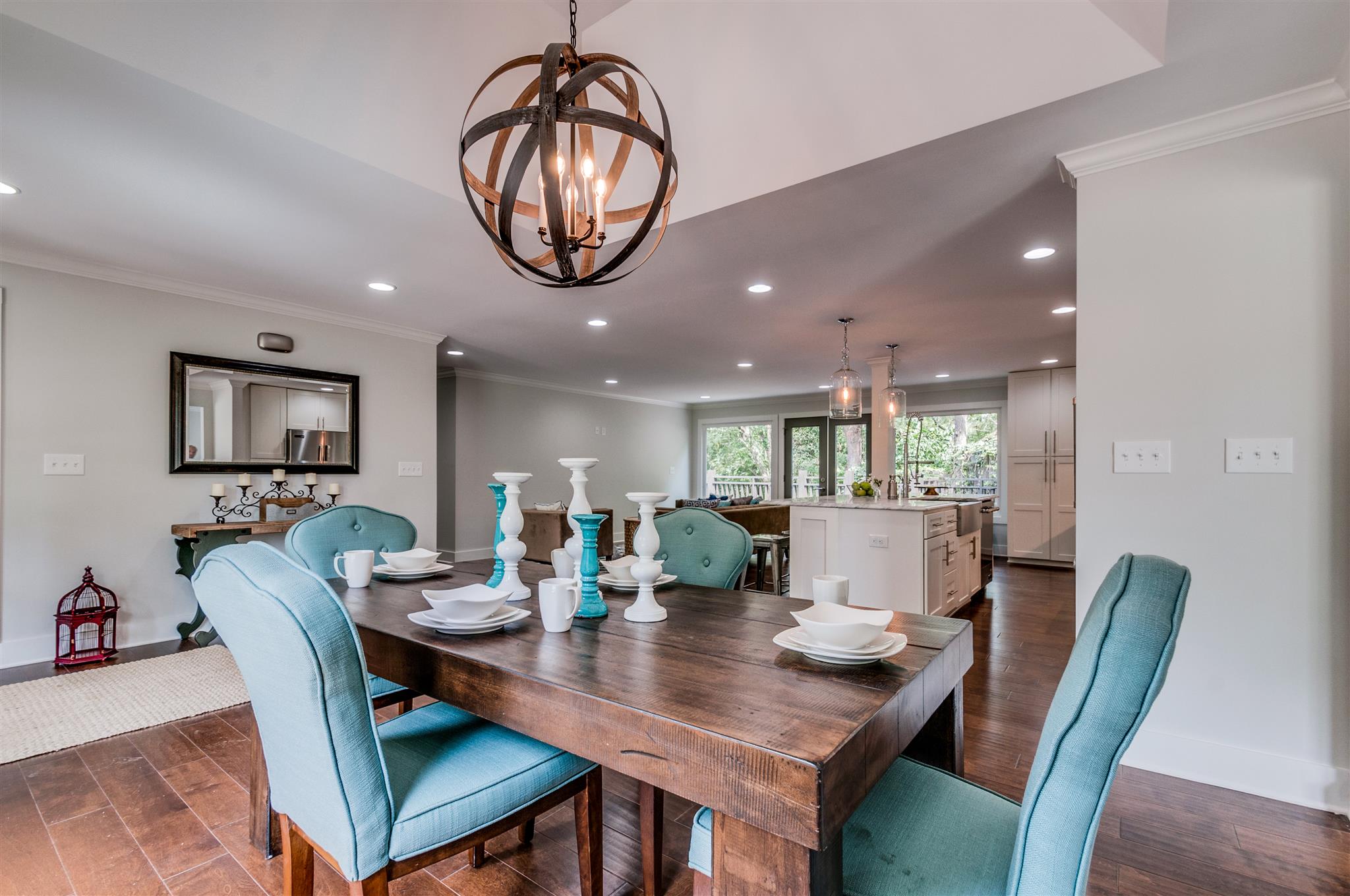 3902 Hobbs Road Nashville, TN 37215 - Photo 8 of 23 Beautiful tray ceiling and elegant light fixture
