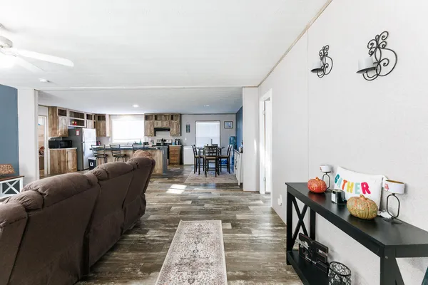 a bathroom with a shower and a toilet