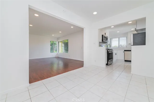 a view of kitchen and a window