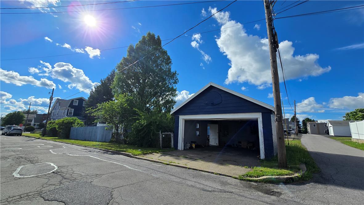 883 North Locust Street Hazleton, PA 18201 - Photo 36 of 83 A detached garage offers ample storage and potential workshop space.
