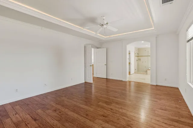 wooden floor in an empty room