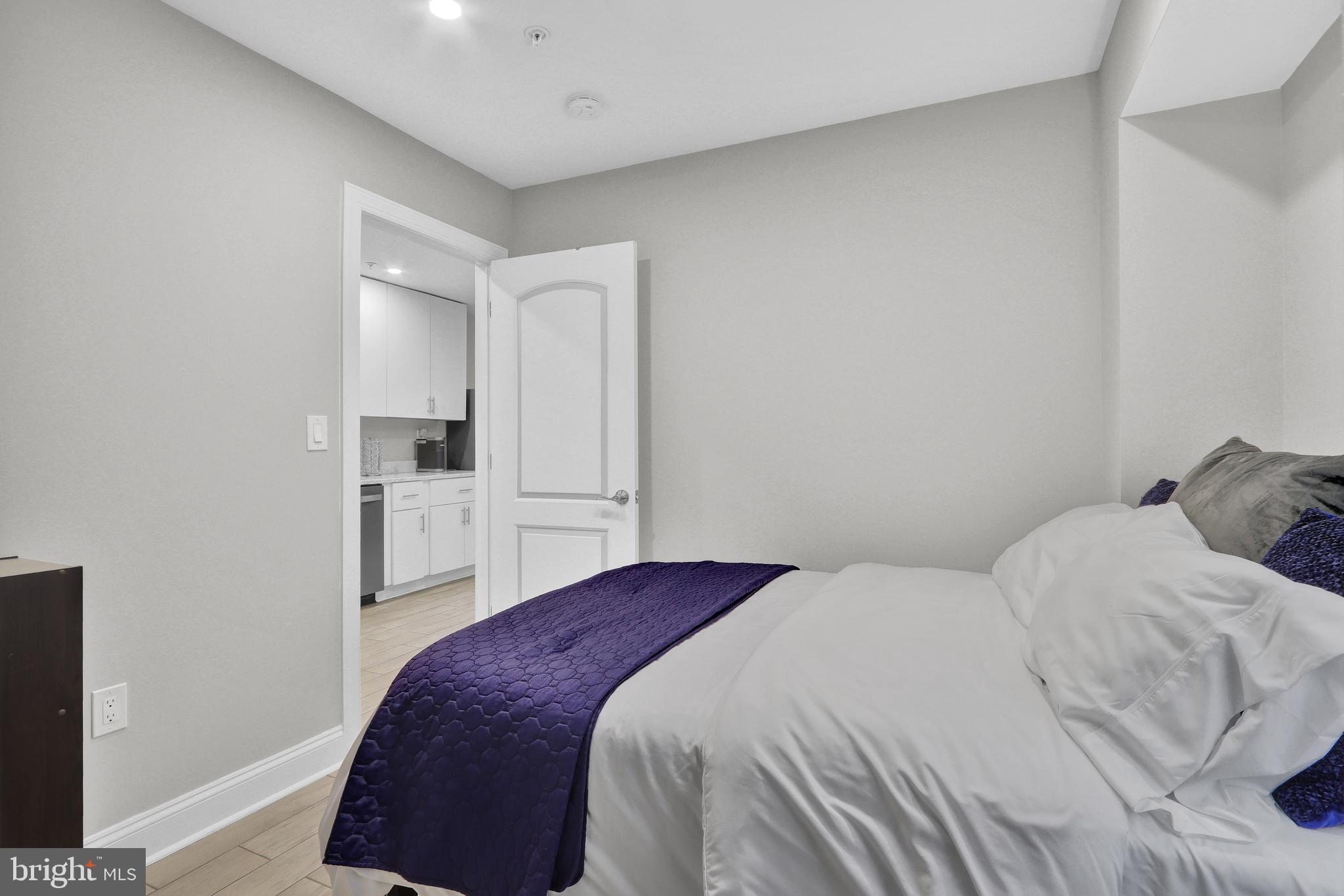 1167 Morse Street Northeast, Unit B1 Washington, DC 20002 - Photo 10 of 18 a bedroom with a bed and cabinets