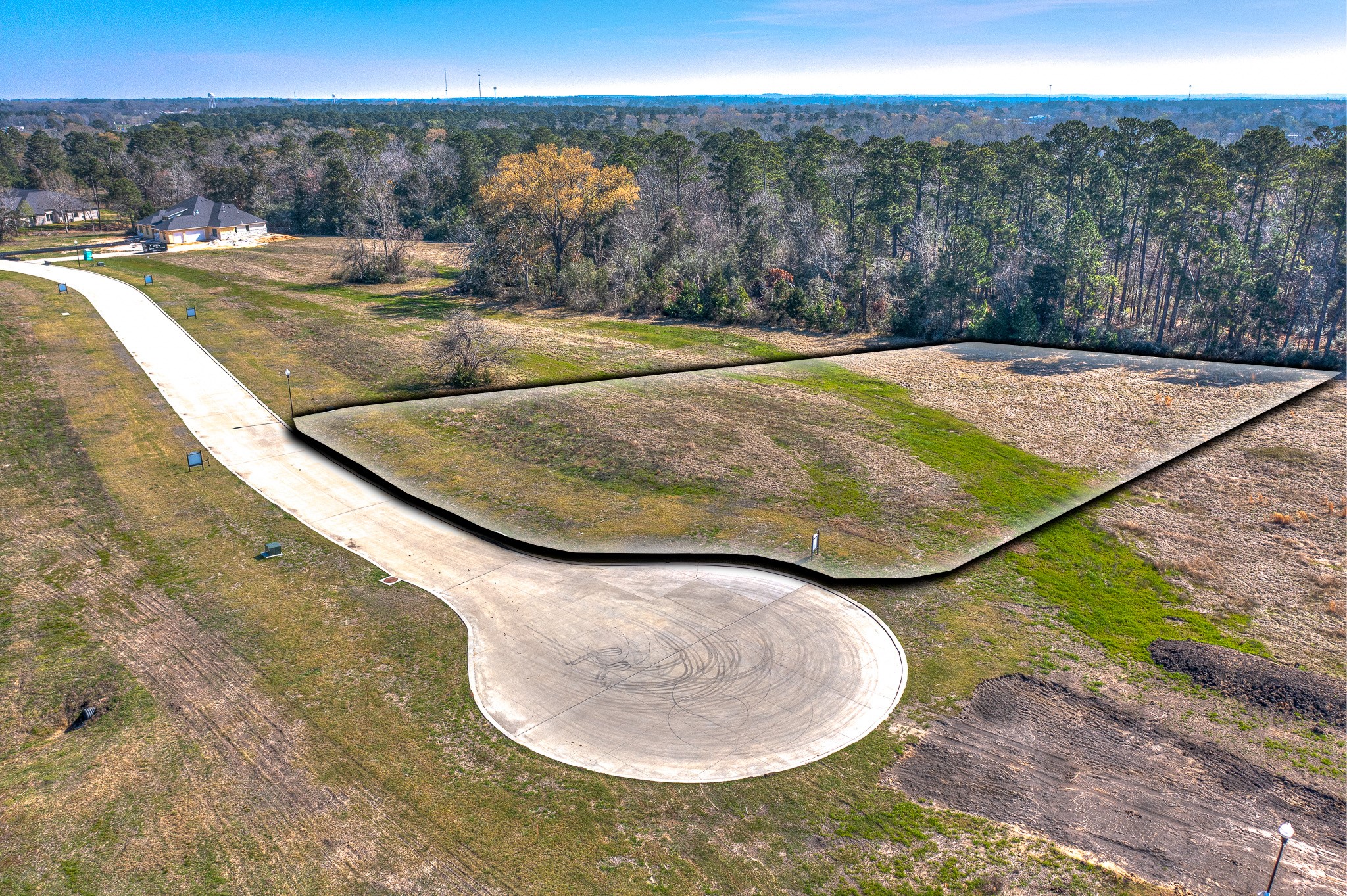 189 Homestead Hill Road New Waverly, TX 77358 - Photo 8 of 12 Lot for the new home, outline represents 4.6+ acres