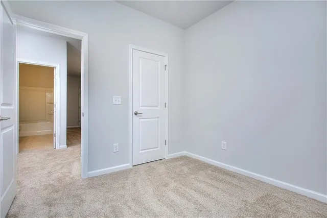 a view of an empty room