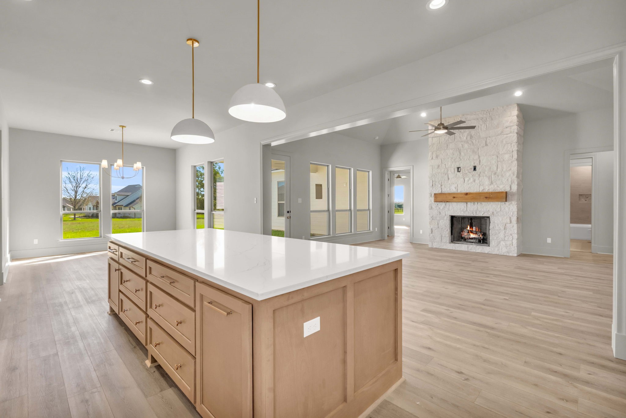 24972 Hopeview Way Montgomery, TX 77356 - Photo 6 of 38 Large island in kitchen, perfect centerpiece for entertaining!