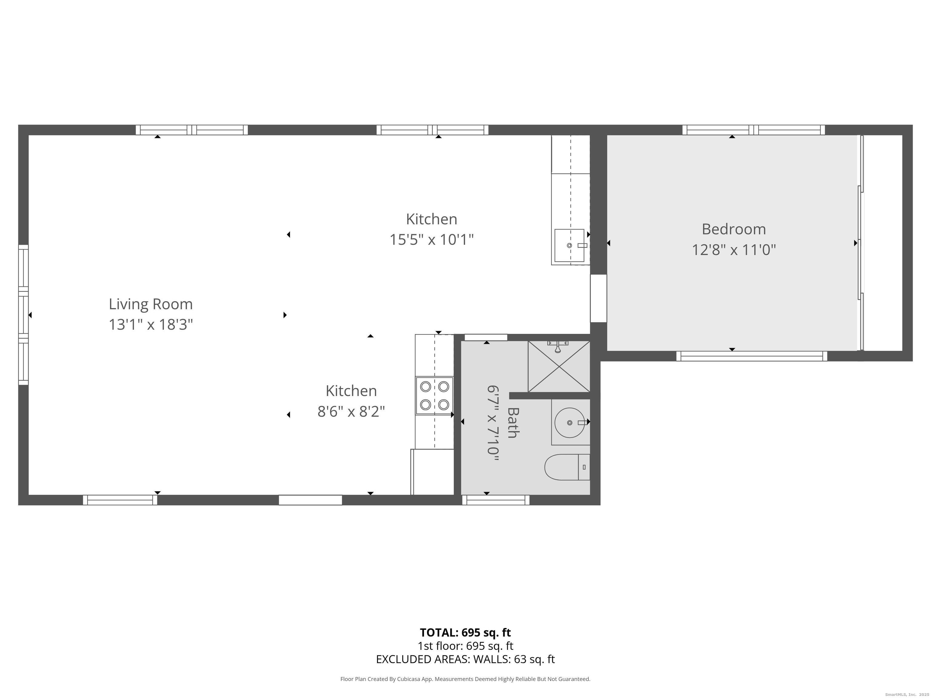 33 Deep River Road Essex, CT 06409 - Photo 37 of 40 One bedroom floor plan