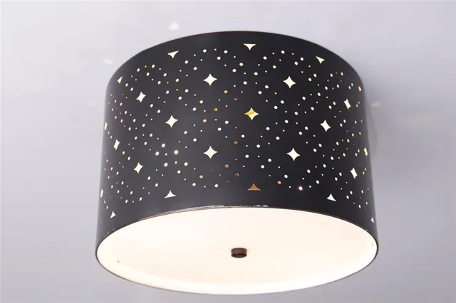 a view of a field with an trees