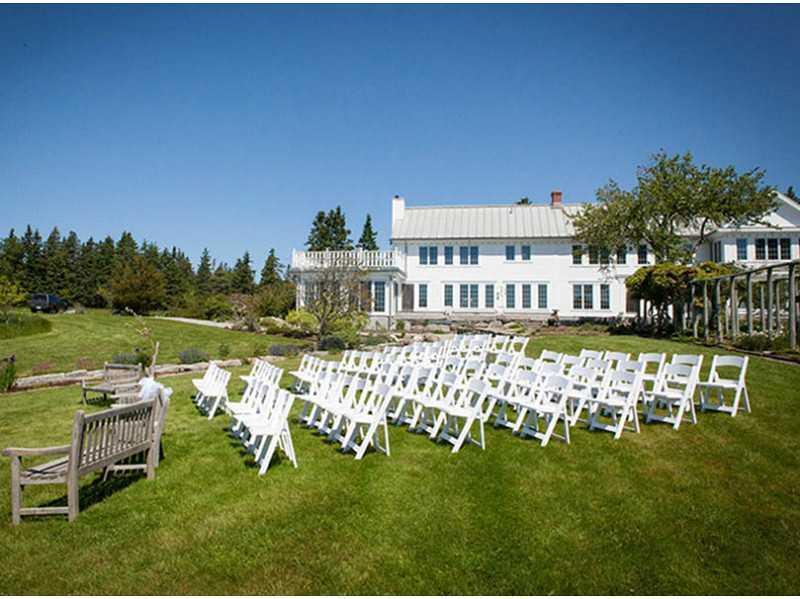 110 Weed Point Road Little Deer Isle, ME 04650 - Photo 34 of 35 Yard/Garden. Wedding on the lawn