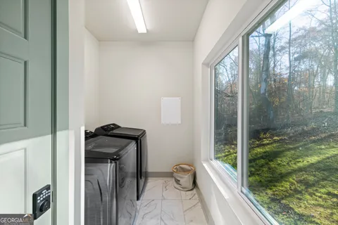 a room with storage and utility