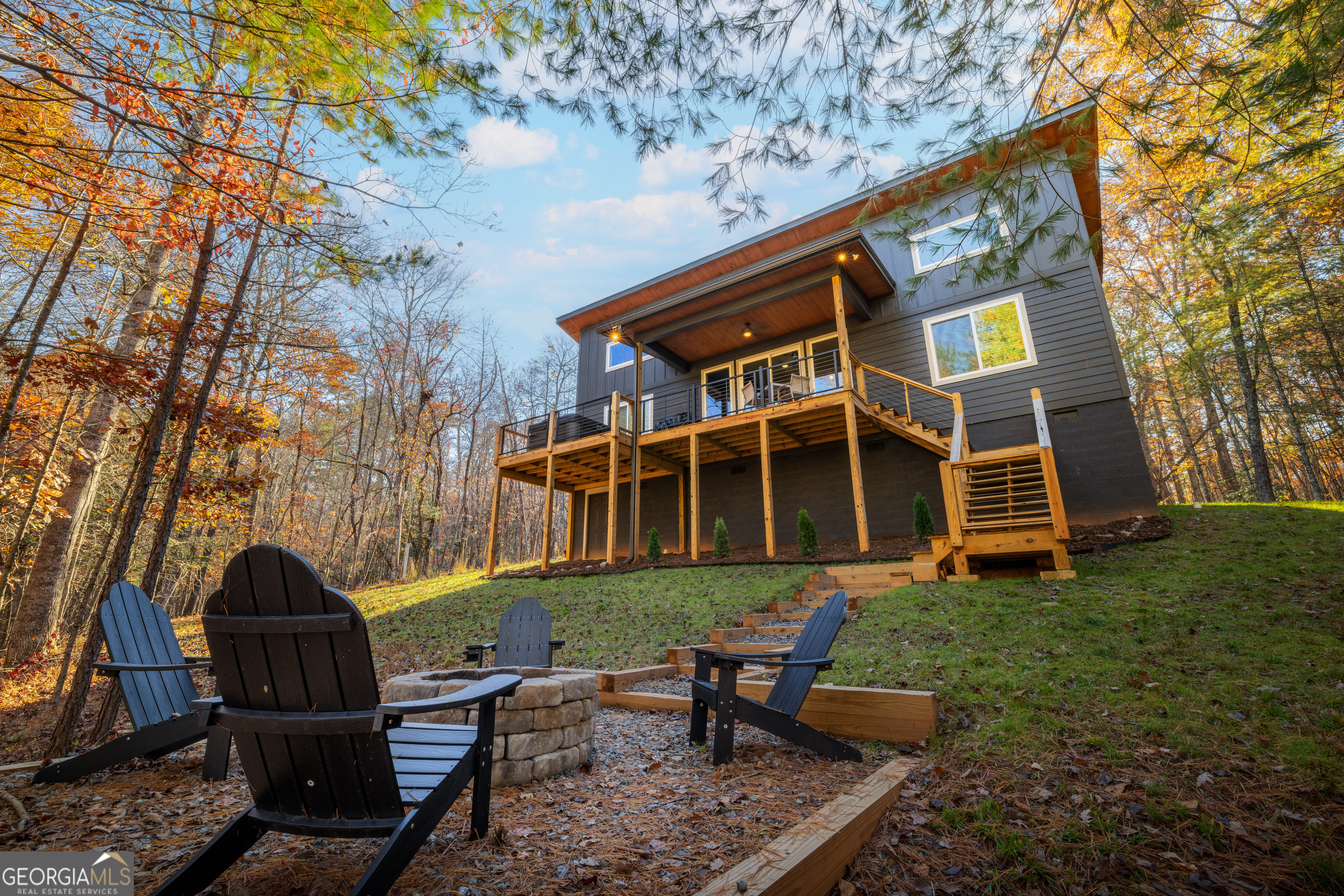 1421 Kelly Ridge Drive, Unit 28 Blue Ridge, GA 30513 - Photo 33 of 39 a view of a house with backyard