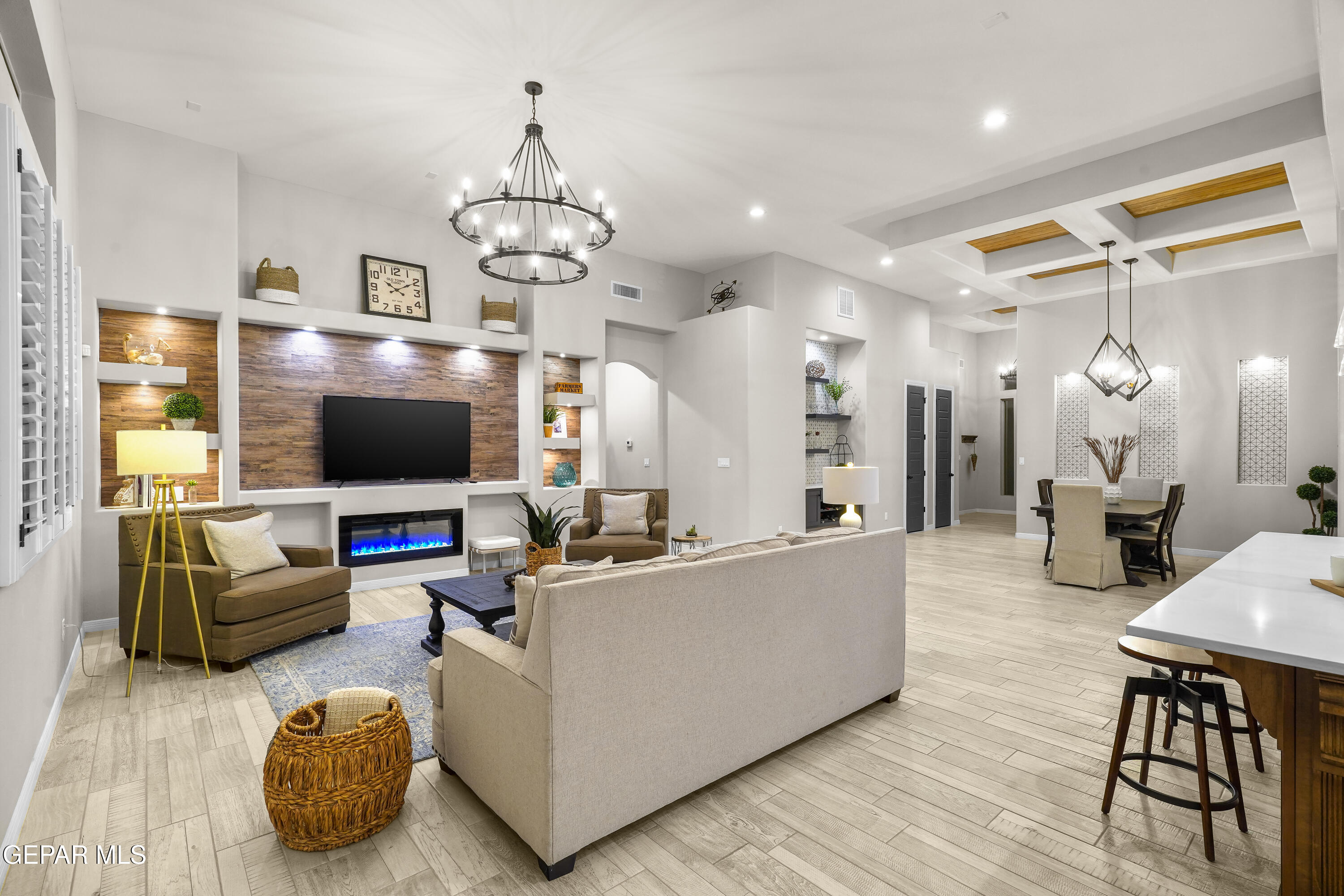 320 Emerald Rise Drive El Paso, TX 79928 - Photo 15 of 29 a living room with furniture and a flat screen tv