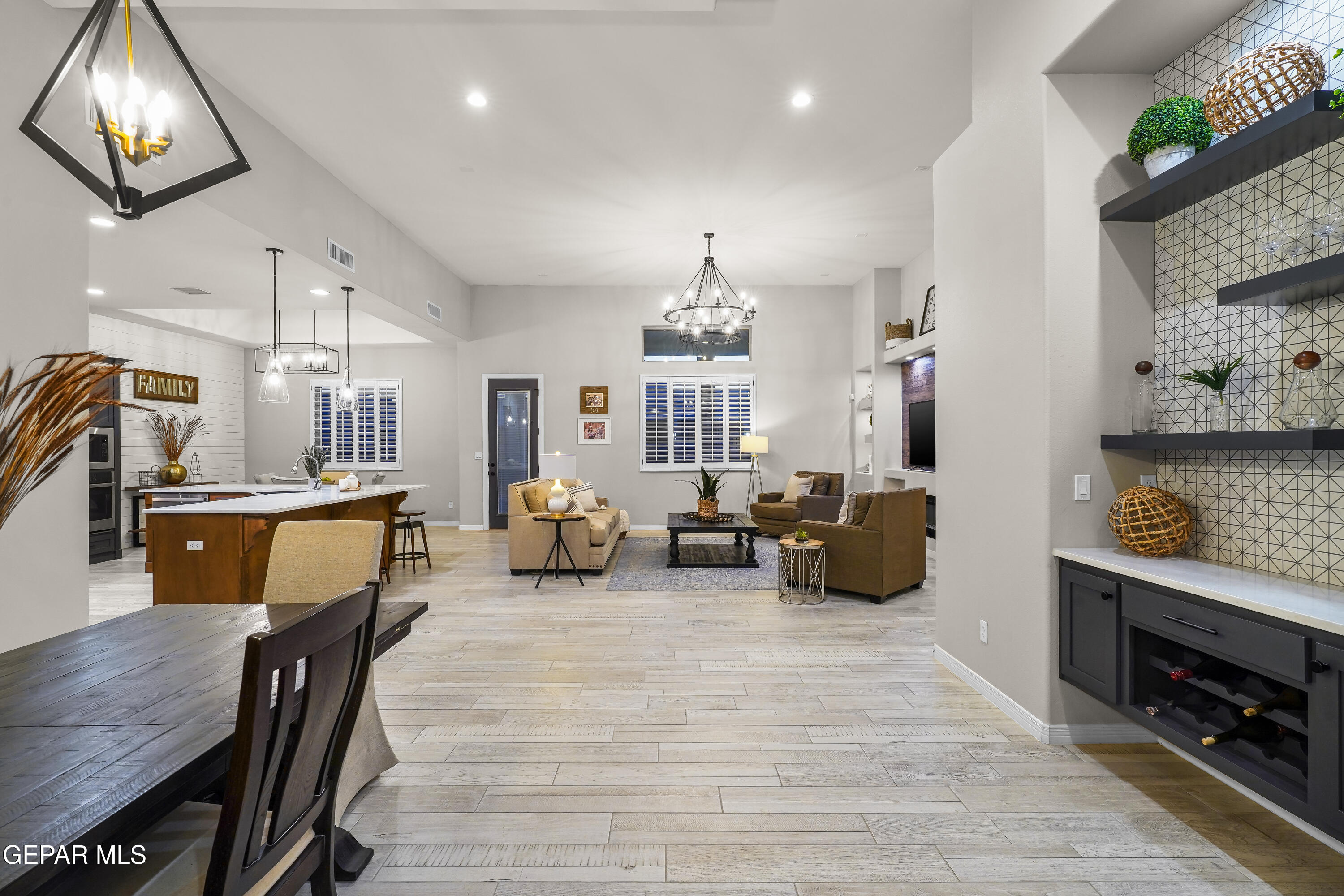 320 Emerald Rise Drive El Paso, TX 79928 - Photo 4 of 29 a living room with furniture and a fireplace