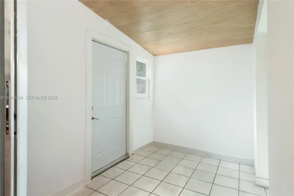 a view of an empty room