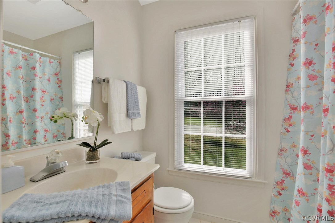 4732 Cedar Cliff Road Chester, VA 23831 - Photo 19 of 25 a bathroom with a sink toilet and a mirror