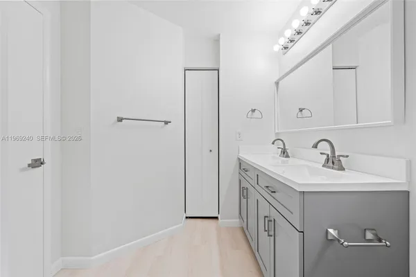 a view of small space with racks on the wall