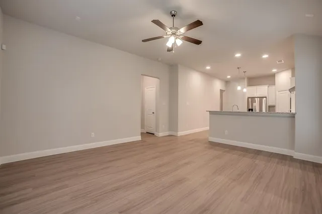 a view of an empty room