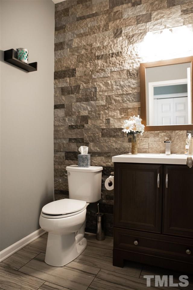 5848 Forest Point Road Raleigh, NC 27610 - Photo 6 of 21 Fully remodeled with a custom stone accent wall.