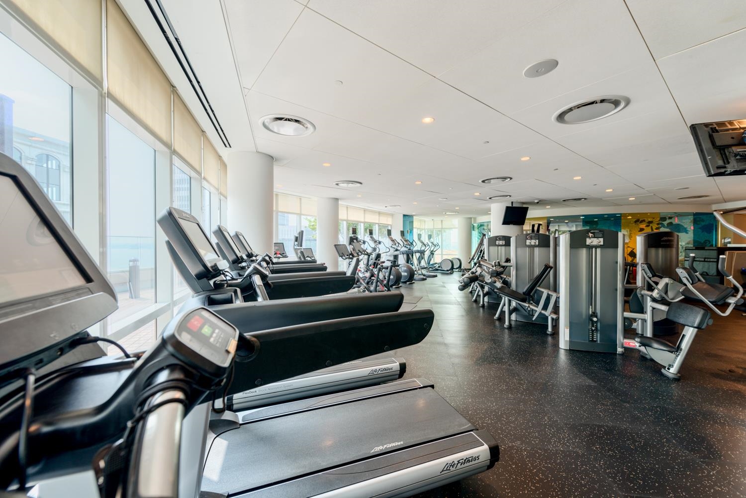 77 Hudson Street, Unit PH 4505 Jersey City, NJ 07302 - Photo 26 of 37 a living room with furniture