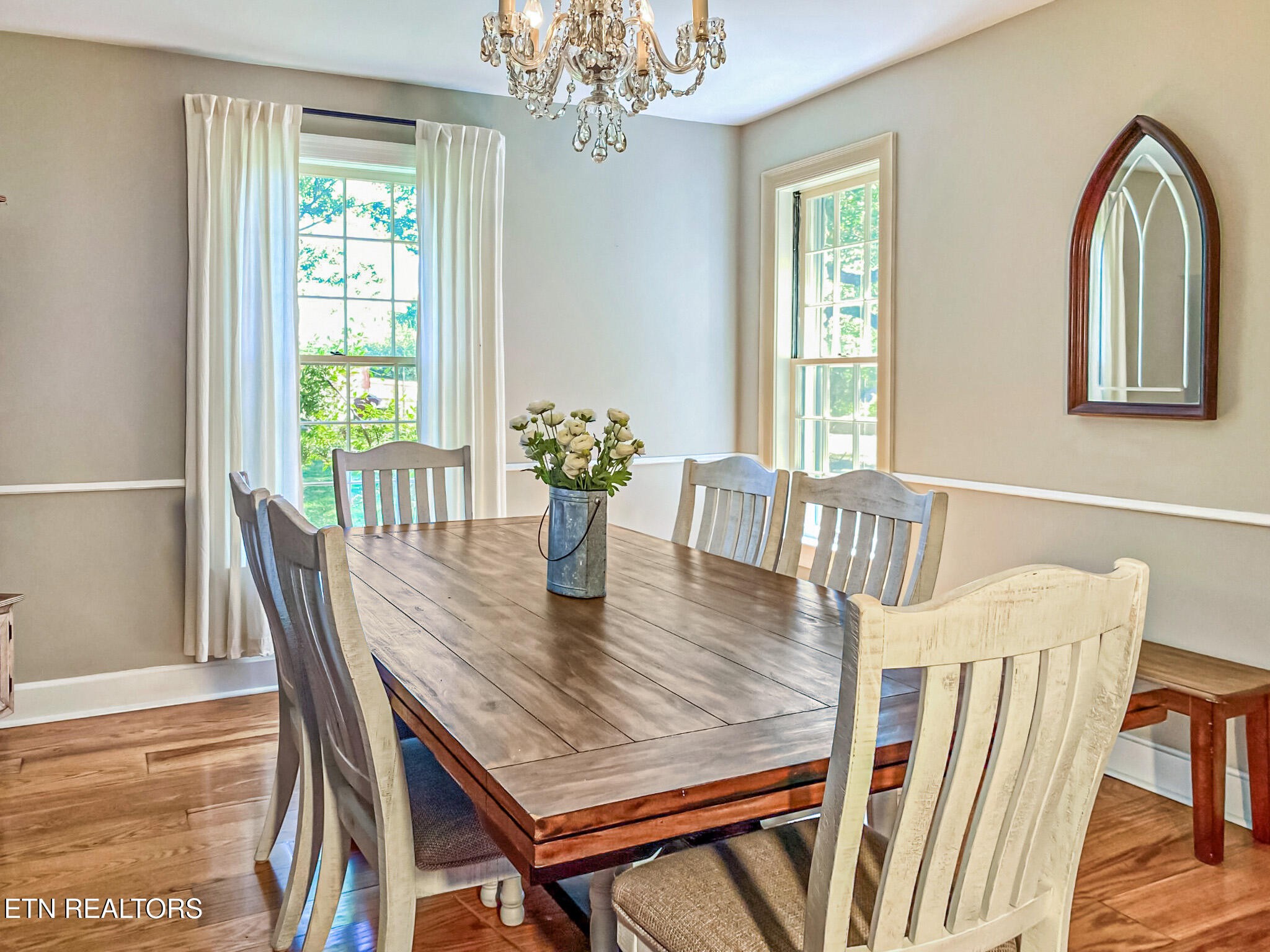 351 Country Club Road La Follette, TN 37766 - Photo 15 of 60 a view of a dining room with furniture window and wooden floor