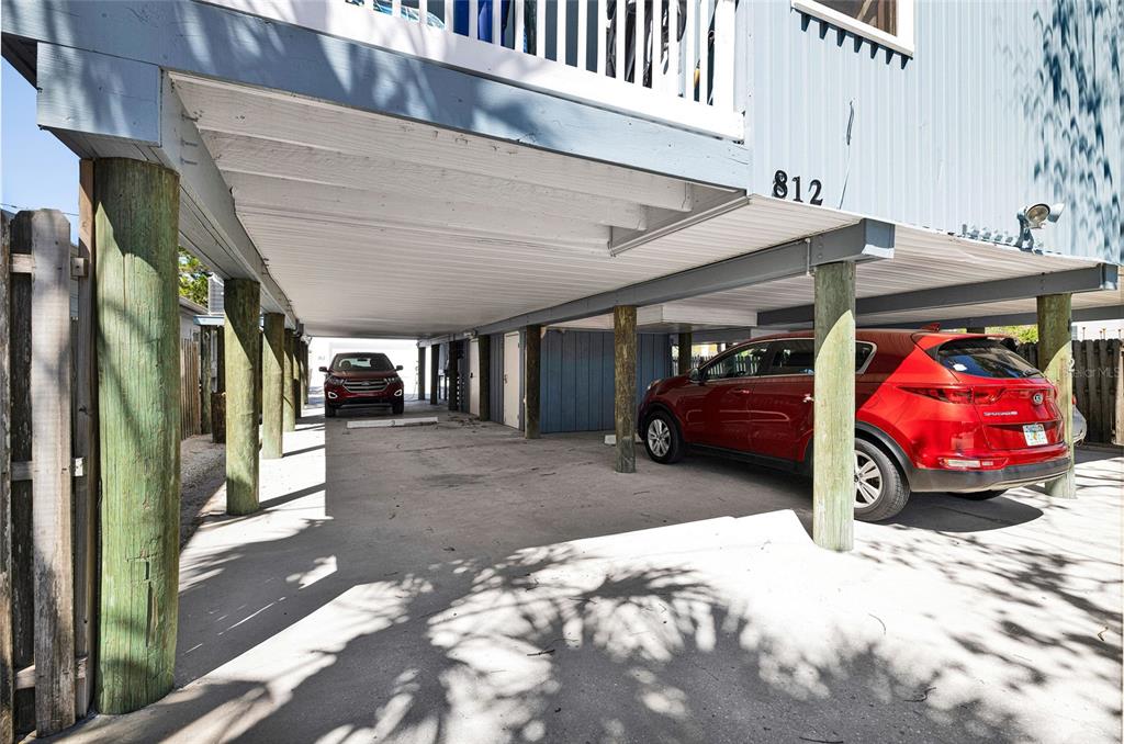 812 Gulf Boulevard, Unit 3 Indian Rocks Beach, FL 33785 - Photo 42 of 62 a view of a car park in front of building