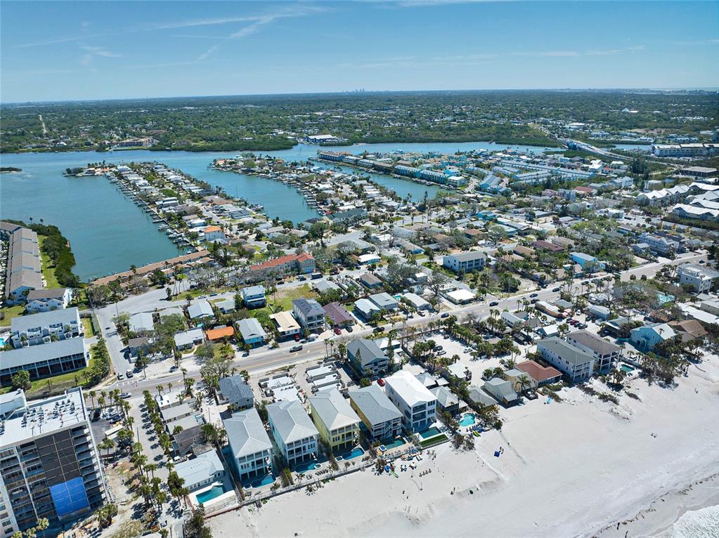 812 Gulf Boulevard, Unit 3 Indian Rocks Beach, FL 33785 - Photo 51 of 62 an aerial view of a city with ocean view