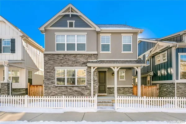 a front view of a house