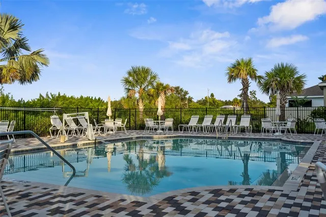 a view of a lake with a houses