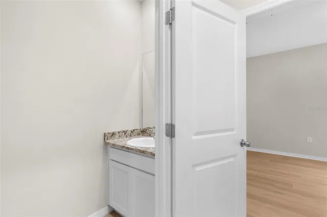 a bathroom with a sink