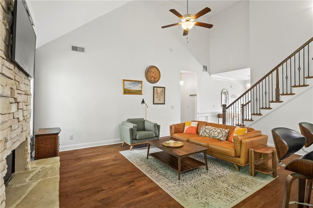 183 Lullwater Lane Dallas, GA 30132 - Photo 11 of 40 a living room with patio furniture and a flat screen tv