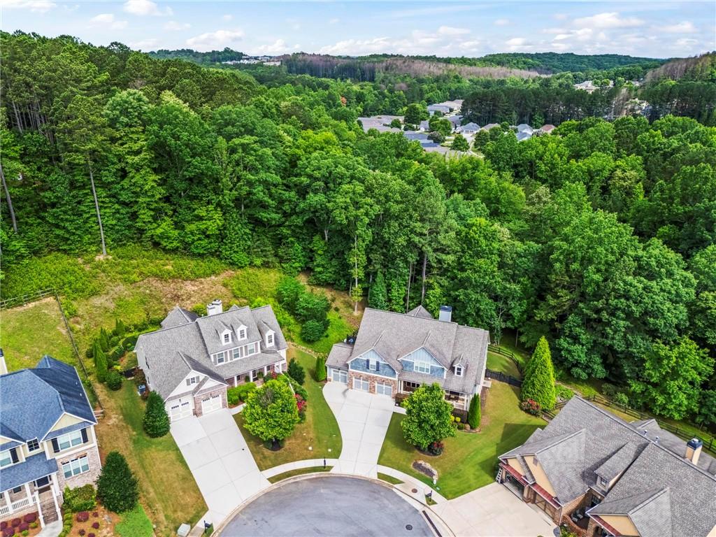 183 Lullwater Lane Dallas, GA 30132 - Photo 39 of 40 an aerial view of a house with garden