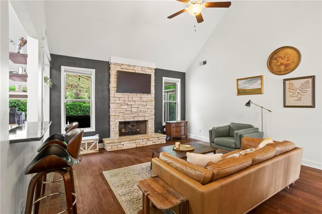 183 Lullwater Lane Dallas, GA 30132 - Photo 9 of 40 a living room with furniture and a large window