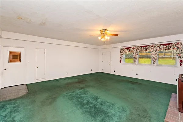a view of a room with window