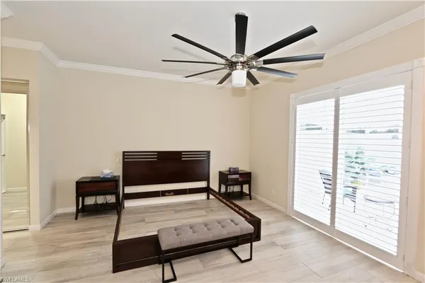 a view of workspace with wooden floor and window