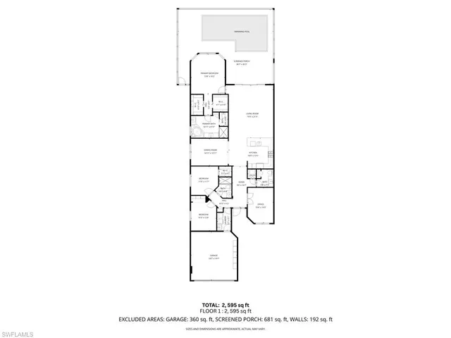 a picture of a floor plan