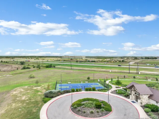 a view of an ocean and a building