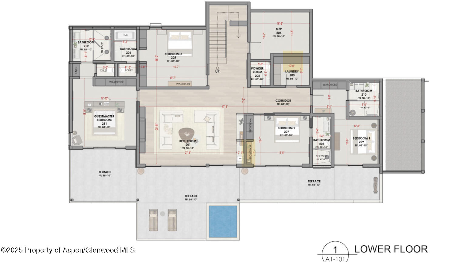500 Whitecloud Road Carbondale, CO 81623 - Photo 31 of 31 Lower Level Floor Plan
